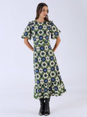 Beyond by Vera Dress Antonia Dress in Mosaic Green