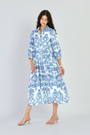 Beyond by Vera Dress Brie Dress in Fontana Aqua