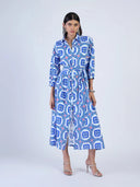 Beyond by Vera Dress Brie Dress in Palermo Sapphire