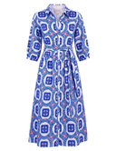 Beyond by Vera Dress Brie Dress in Palermo Sapphire