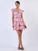 Beyond by Vera Dress Cassie Dress in Coral Garden Pink