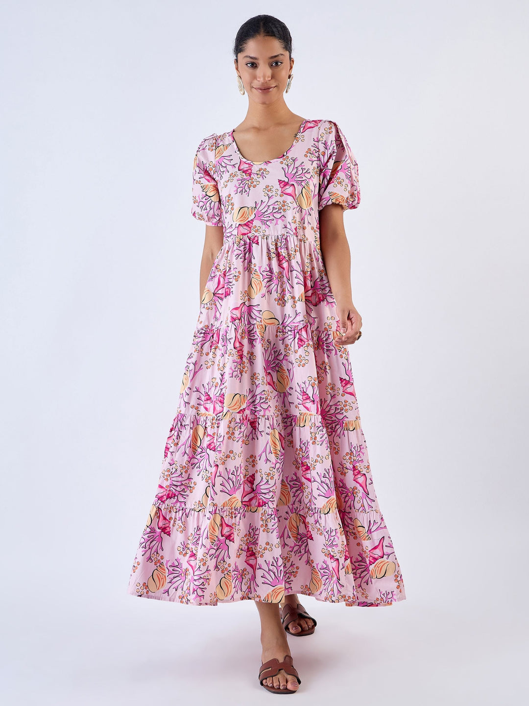 Beyond by Vera Dress Daisy Dress in Coral Garden Pink