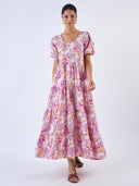 Beyond by Vera Dress Daisy Dress in Coral Garden Pink