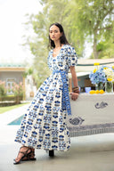 Beyond by Vera Dress Daisy Dress in Papillon Cobalt