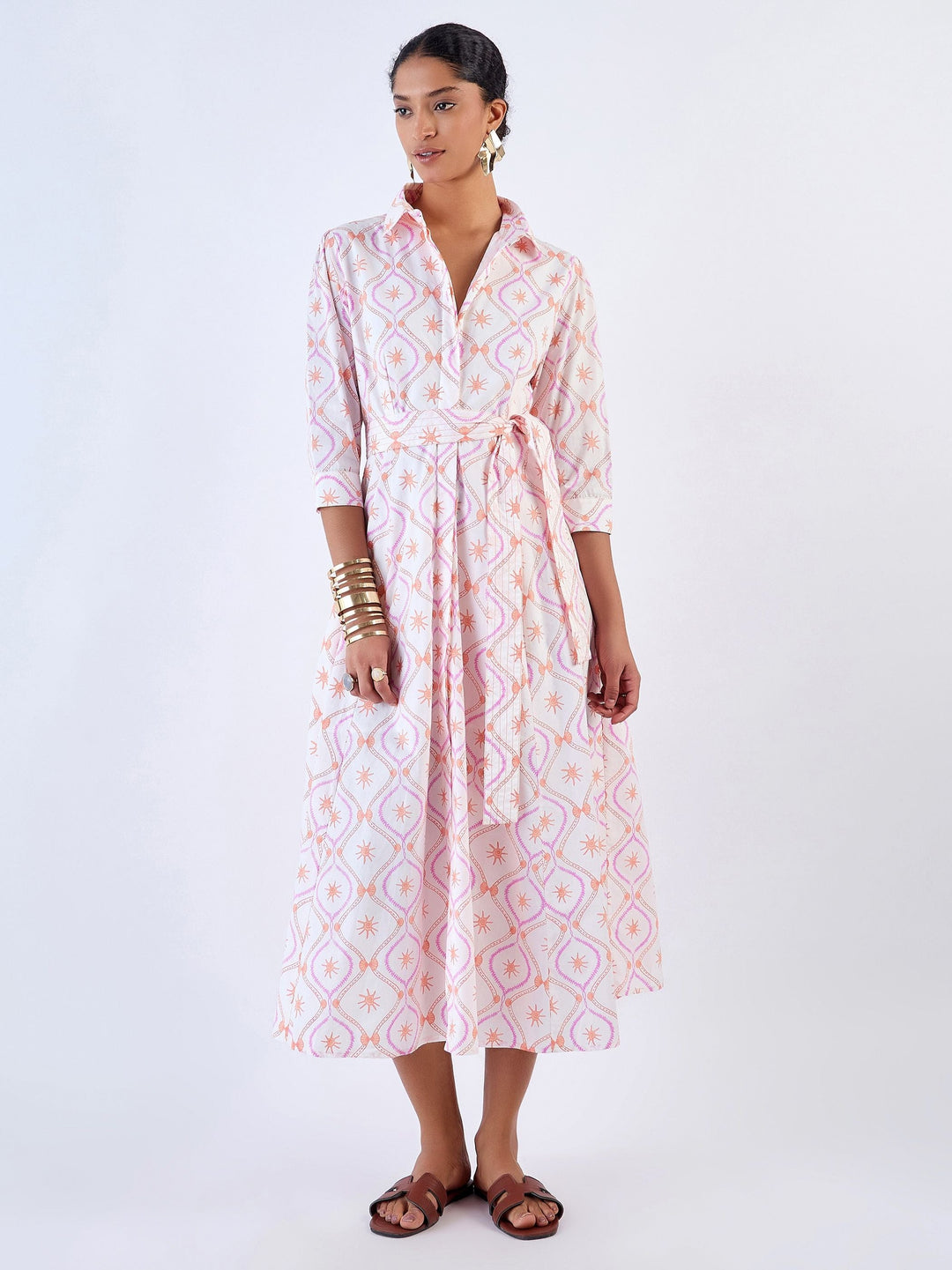 Beyond by Vera Dress Emily Dress in Coral Treasures