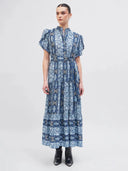 Beyond by Vera Dress Everly Dress in Arabesque Blue