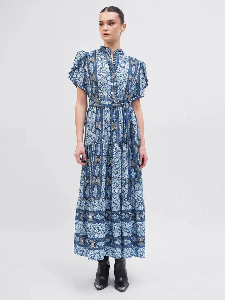 Beyond by Vera Dress Everly Dress in Arabesque Blue