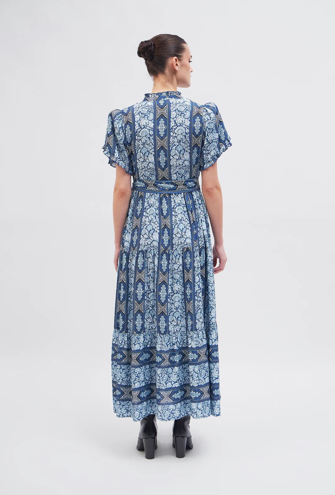 Beyond by Vera Dress Everly Dress in Arabesque Blue