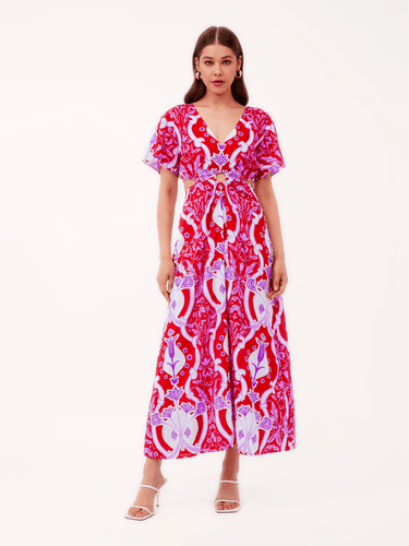 Beyond by Vera Dress Giselle Dress in Como Rouge