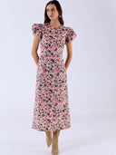 Beyond by Vera Dress Holly Dress in Last Blooms Pink
