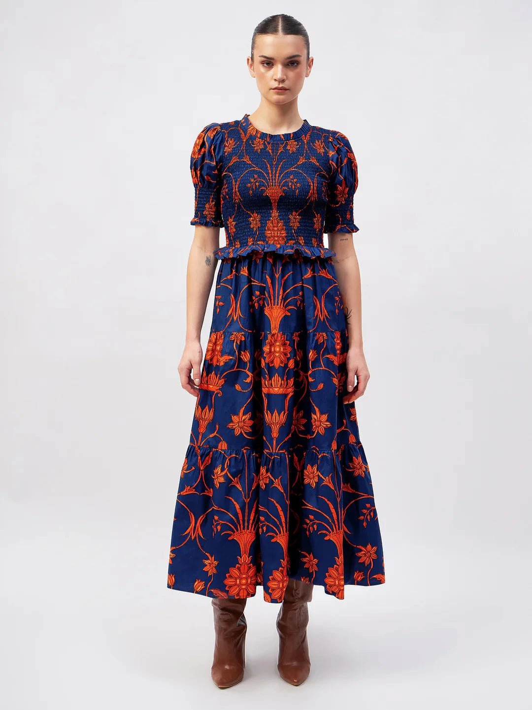 Beyond by Vera Dress Klara Dress in Meknes Terra