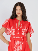 Beyond by Vera Dress Leni Dress in Palm Springs Rouge