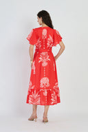 Beyond by Vera Dress Leni Dress in Palm Springs Rouge