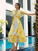 Beyond by Vera Dress Leni Dress in Sirens Sky