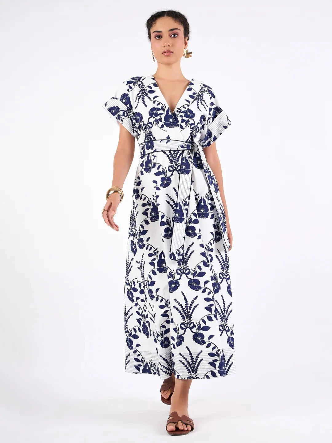 Beyond by Vera Dress Sailor Dress in Lavende Navy