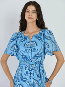 Beyond by Vera Dress Suzi Dress in Aqua Cabaret