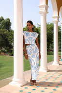 Beyond by Vera Skirts Aspen Skirt in Monaco Celeste