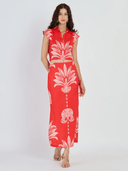 Beyond by Vera Skirts Aspen Skirt in Palm Springs Rouge
