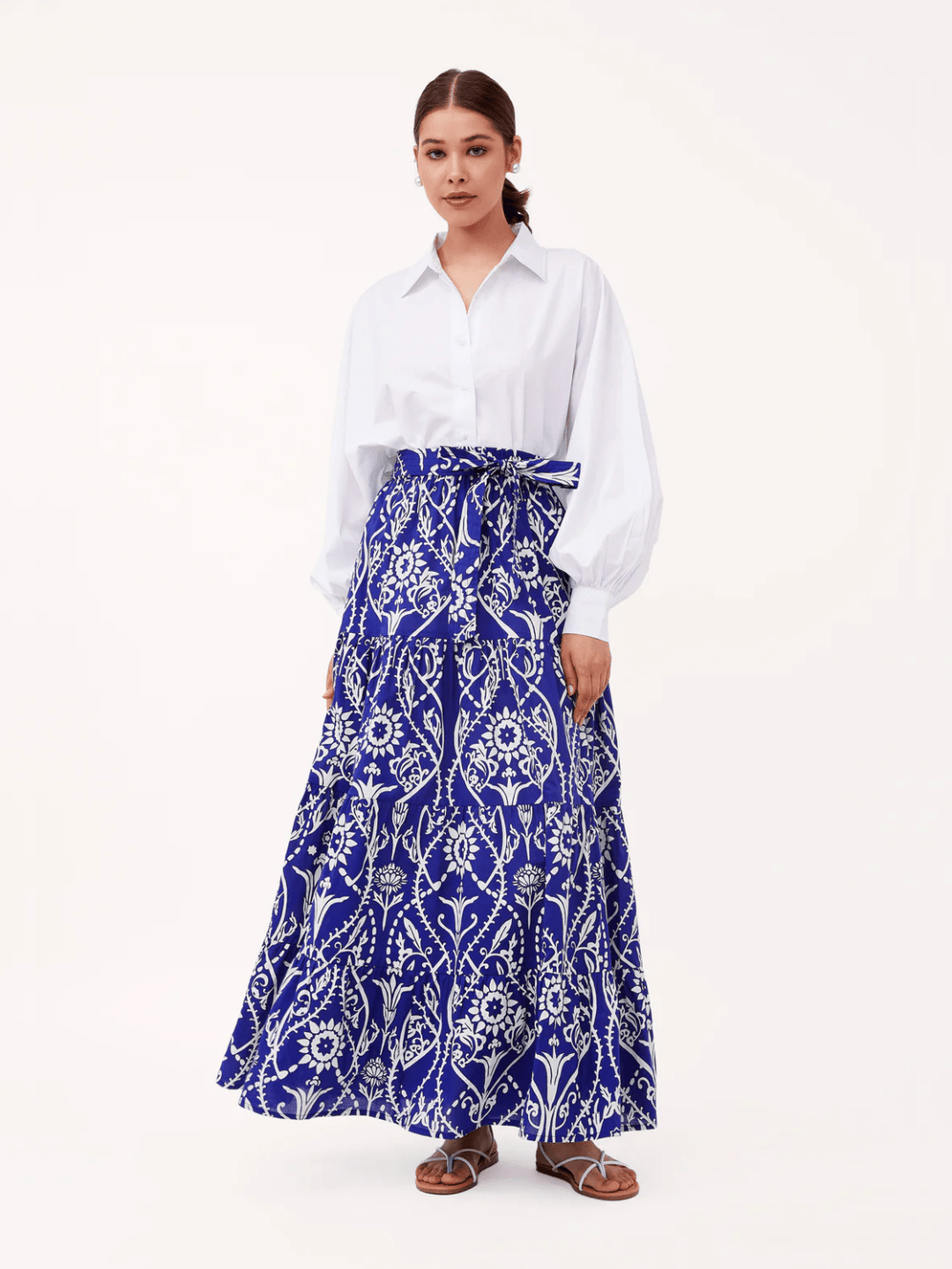 Beyond by Vera Skirts Gia Skirt in Assisi Indigo