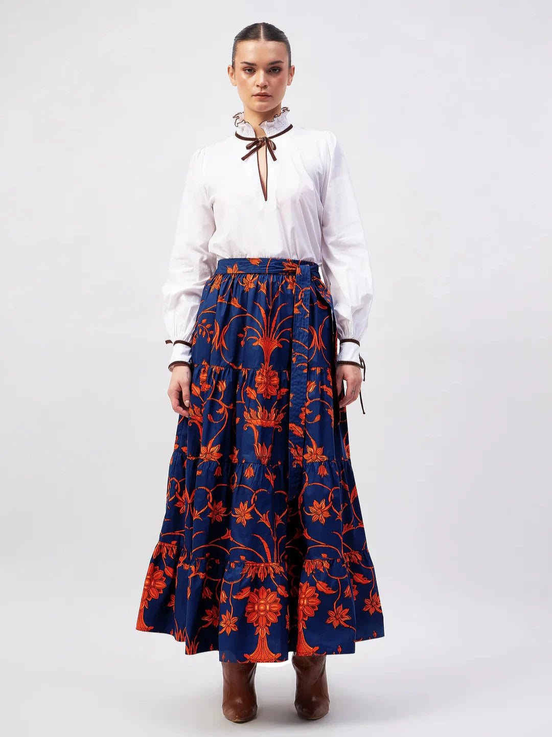 Beyond by Vera Skirts Gia Skirt in Meknes Terra