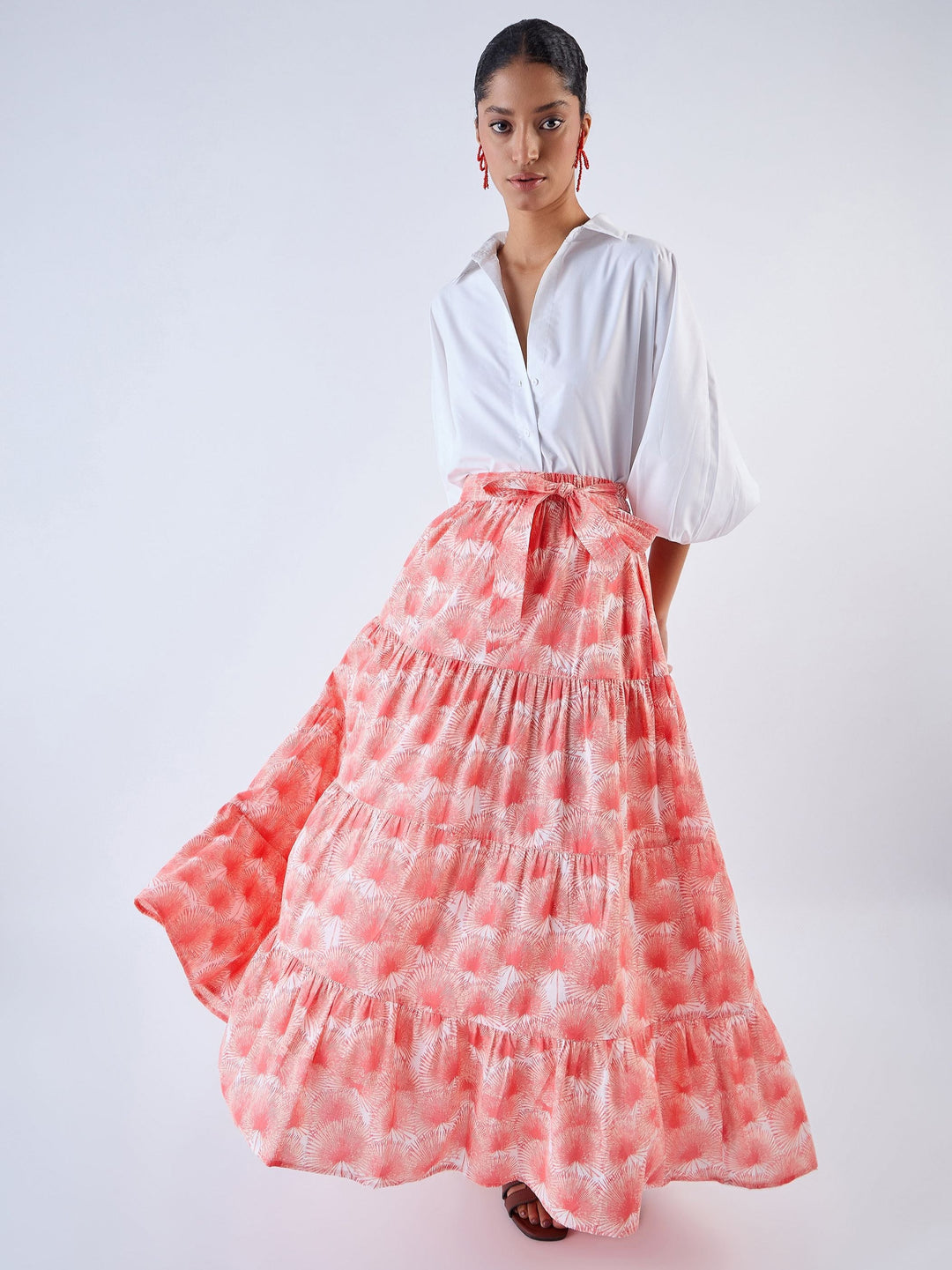 Beyond by Vera Skirts Gia Skirt in Serenity Coral