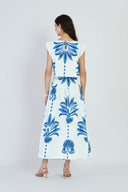 Beyond by Vera Skirts Kara Skirt in Palm Springs Navy