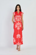 Beyond by Vera Top Alba Top in Palm Springs Rouge