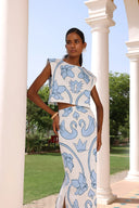 Beyond by Vera Top Piper Top in Monaco Celeste