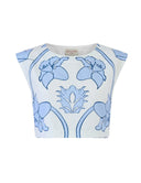 Beyond by Vera Top Piper Top in Monaco Celeste