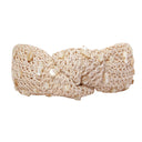 Bhavna Kanakia Headband Alba Pearl Headband in Tan