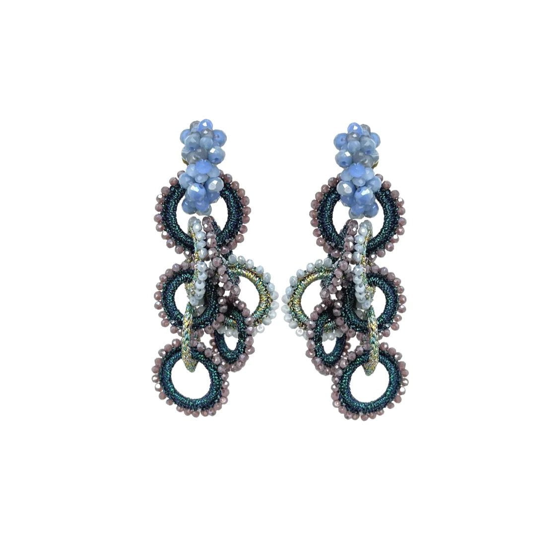 Bibi Marini Earrings Blue / Lilac Bibi Marini | Lily Earrings