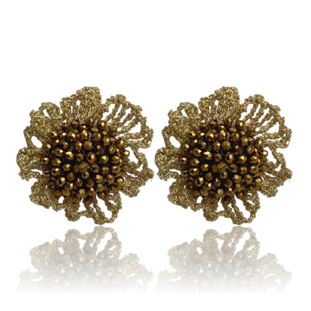 Bibi Marini Earrings Gold Bibi Marini | Rose Stud Earrings