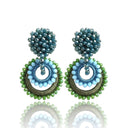Bibi Marini Earrings Green / Light Blue Bibi Marini | Mini Sundrop Earrings