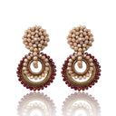 Bibi Marini Earrings Nude / Deep Red Bibi Marini | Mini Sundrop Earrings