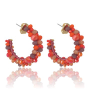 Bibi Marini Earrings Red Bibi Marini | Medium Bouquet Hoop Earrings