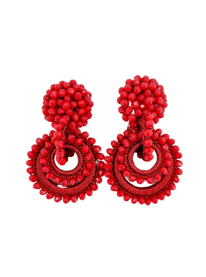 Bibi Marini Earrings Red Mini Sundrop Earrings
