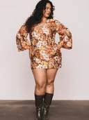 Bohemian Traders Dress Blair Shift Mini Dress in Multi