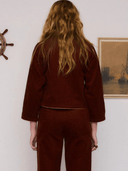 Bohemian Traders Jacket Sadie Embroidered Jacket in Burgundy