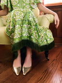 Brooks Ave Dress Georgia Dress in Fleur de Lune Green