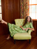 Brooks Ave Dress Georgia Dress in Fleur de Lune Green