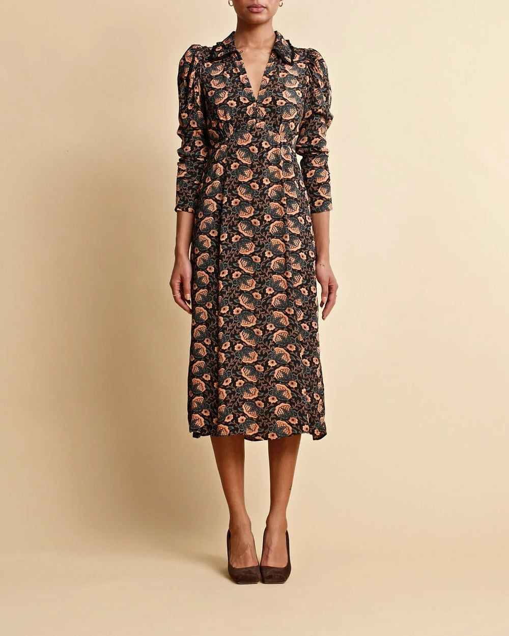 byTiMo Dress byTiMO | Autumn Collar Dress in Autumn Flowers