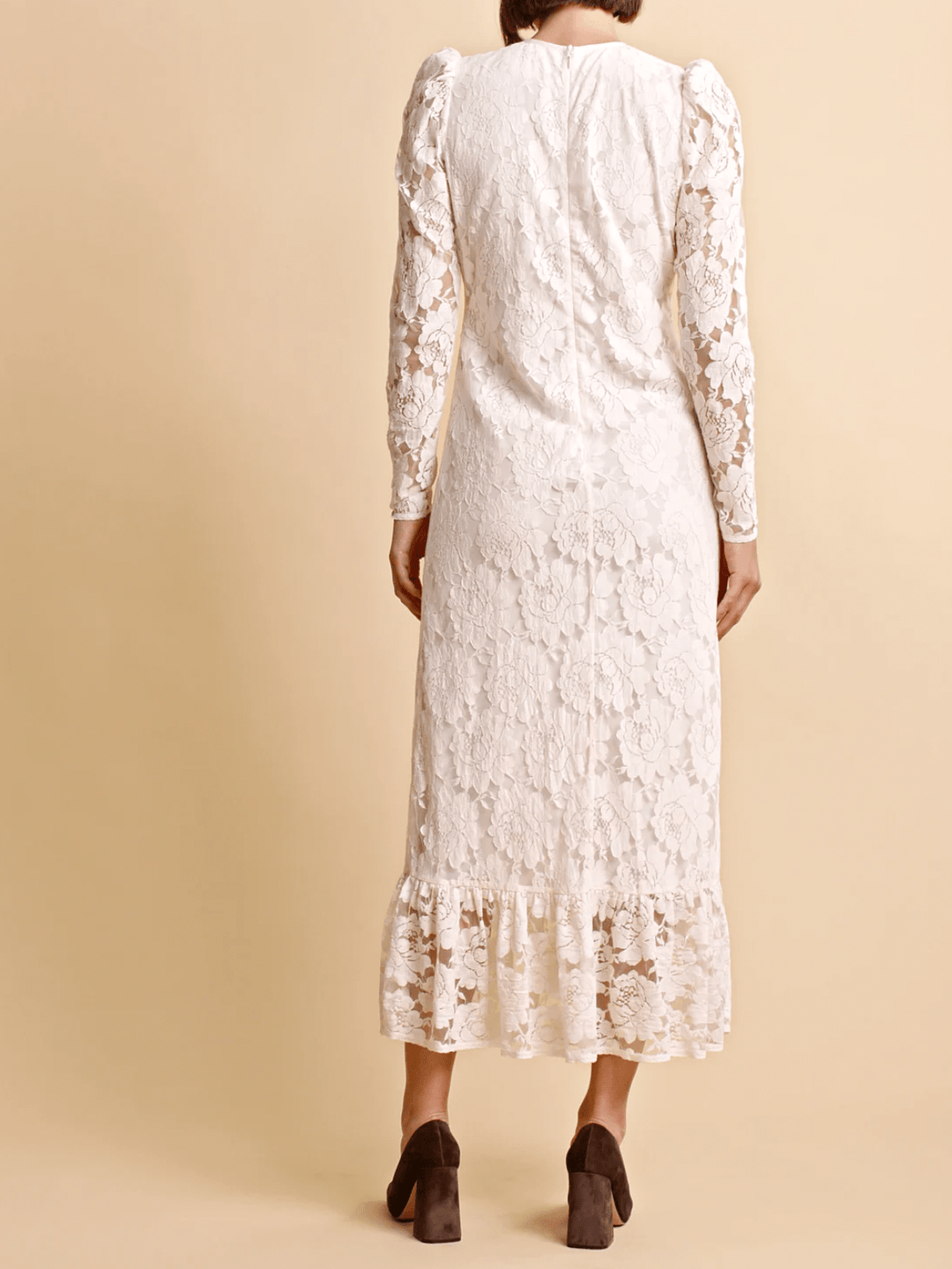 byTiMo Dress byTiMO | Lace Midi Dress in Off White