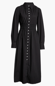 byTiMo Dress byTiMO | Poplin Midi Dress in Black