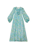 byTiMo Dress Cupro Relaxed Dress in Anemone Field