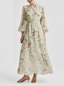 byTiMo Dress Organza Belt Dress in Watercolour Dreams