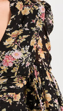 byTiMo Top byTiMO | Golden Georgette Top in Night Garden