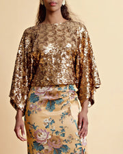 byTiMo Top byTiMO | Sequin Top in Golden