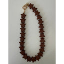 Large Star Necklace in Brown