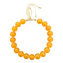 Chunky Beaded Necklace in Orange Juice