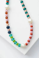 Glass Celebration Bold Colorful Necklace